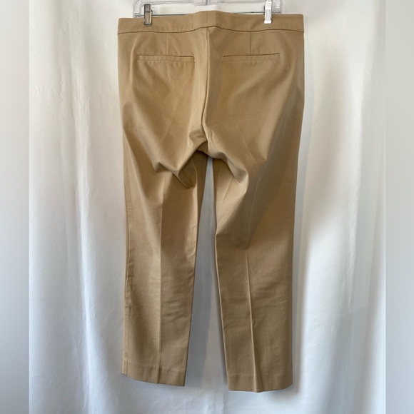 Lauren Ralph Lauren Women's Tan Minimalist Cropped Trousers Pants 12 Old Money - Picture 5 of 16